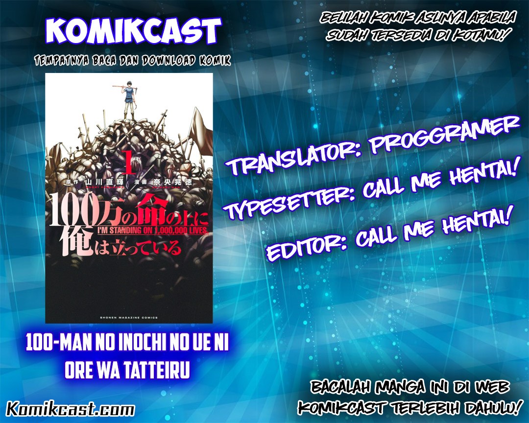 100-man no Inochi no Ue ni Ore wa Tatteiru Chapter 03 Bahasa Indonesia